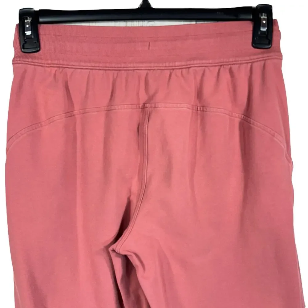 Lululemon SZ 6 Scuba French Terry Joggers Hi-Rise Stretch Pull-On Pockets Cuffed